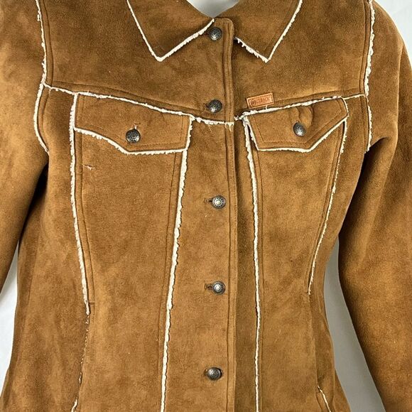 Outback Trading Co ladies brown button coat size Large - Picture 2 of 11
